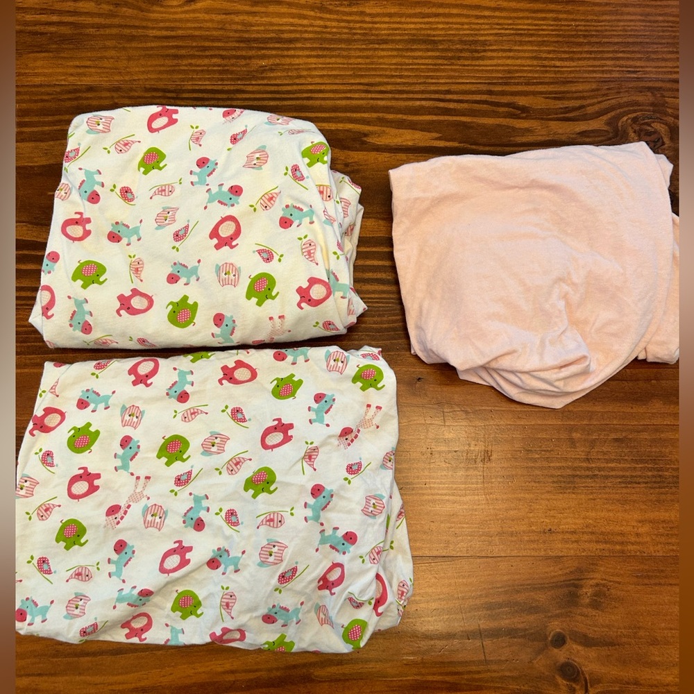 Set of 3 Mini Crib Sheets